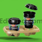 Cup with Holder Mockup