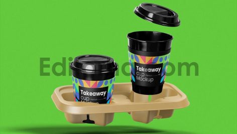 Cup with Holder Mockup
