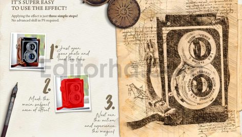 Da Vinci Sketch Photoshop Action
