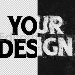 Dust Distortion Text Effect