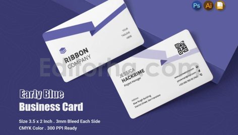 Early Blue - Business Card