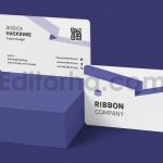 دانلود فایل لایه باز کارت ویزیت آبی Early Blue – Business Card