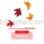 Falling Autumn Leaves Photoshop Digital Brushes