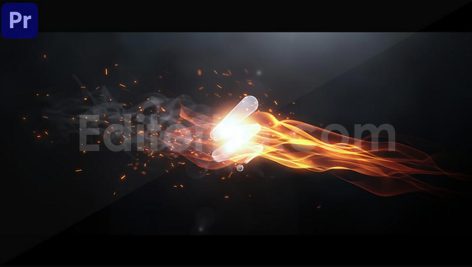 Elegant Flame Logo for Premiere Pro