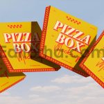 Floating Pizza Boxes Mockup2