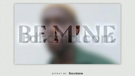 Focus Text Effect Mockup