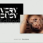 Focus Text Effect Mockup