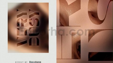 Focus Text Effect Mockup
