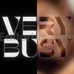Focus Text Effect Mockup