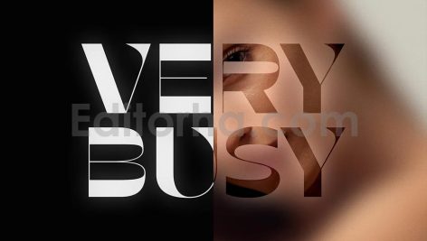 Focus Text Effect Mockup
