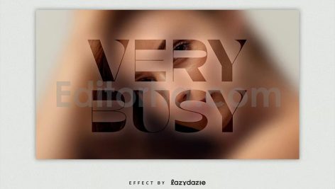Focus Text Effect Mockup