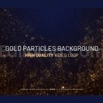 Gold Particles Background