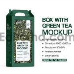 Green Tea Box Mockup With Handle1