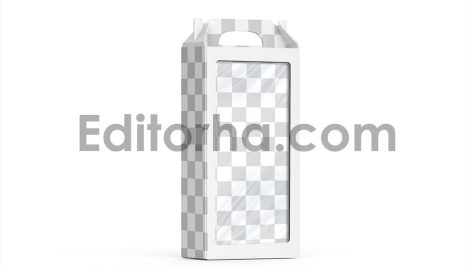 Green Tea Box Mockup With Handle4
