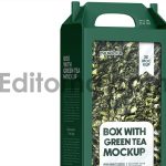 Green Tea Box Mockup With Handle5