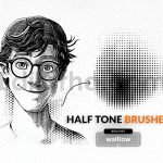 Halftone brushes for photoshop, Halftone patterns