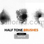 Halftone brushes for photoshop, Halftone patterns