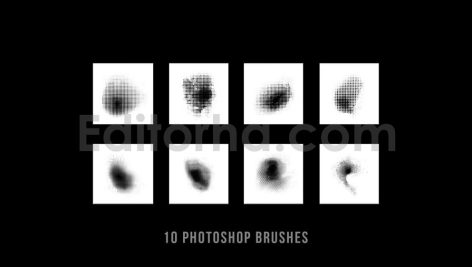Halftone brushes for photoshop, Halftone patterns