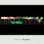 Image Cut Out Text Effect Mockup