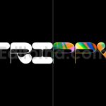 Image Cut Out Text Effect Mockup