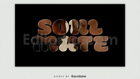 Image Cut Out Text Effect Mockup