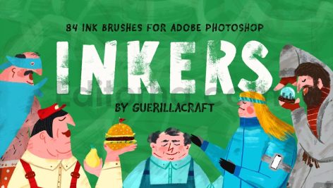 Inkers Brushes for Adobe Photoshop
