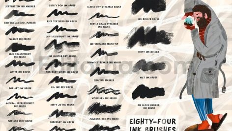 Inkers Brushes for Adobe Photoshop