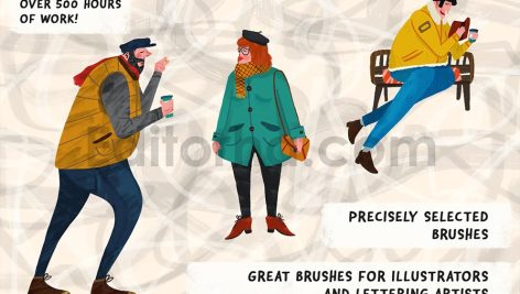 Inkers Brushes for Adobe Photoshop