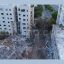 Drone View of Structural Damage in Tel Aviv Residential Area - Israel