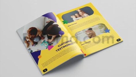 دانلود فایل لایه باز بروشور اسباب بازی‌ کودکان Kids Toys Brochure Vol.3