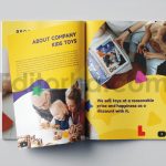 دانلود فایل لایه باز بروشور اسباب بازی‌ کودکان Kids Toys Brochure Vol.3