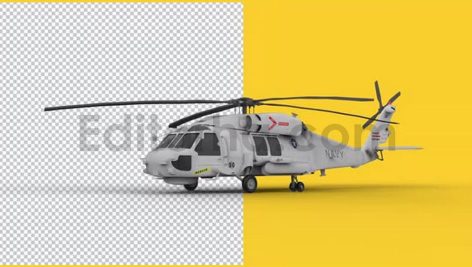 Helicopter in Land - 4K
