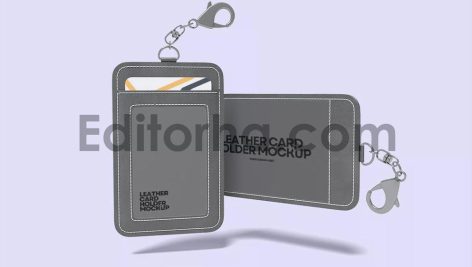 Leather Card Holder Mockup3