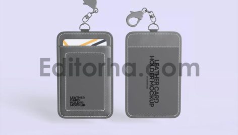 Leather Card Holder Mockup4