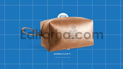 Leather Pouch Bag Mockup2