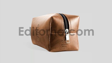 Leather Pouch Bag Mockup3