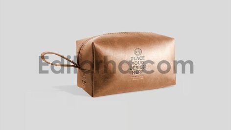 Leather Pouch Bag Mockup4
