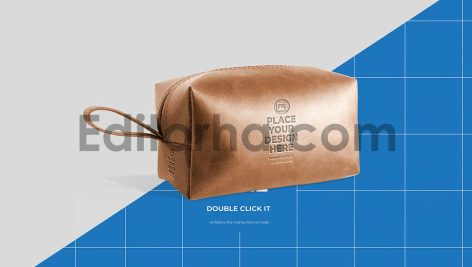 Leather Pouch Bag Mockup5