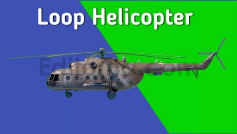 Military Helicopter Loop Footage