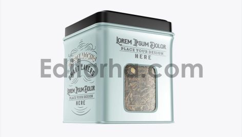 Metallic Tea Tin Mockup 1