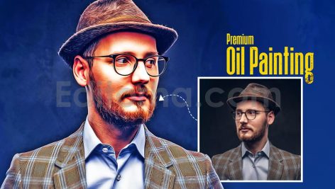 Cartoon Oil Painting