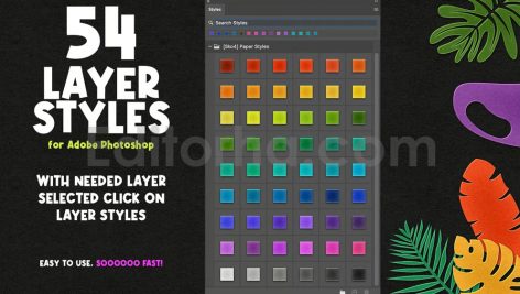 دانلود اکشن فتوشاپ برش کاغذی Paper Cutout Photoshop Action