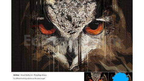 Artista - Mixed Media Art Photoshop Action