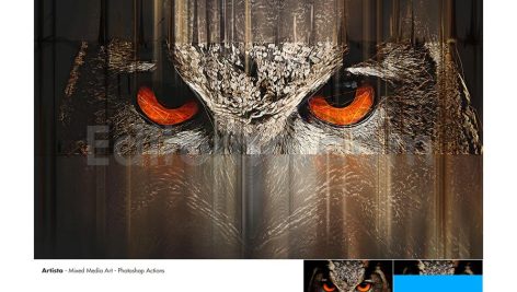 Artista - Mixed Media Art Photoshop Action