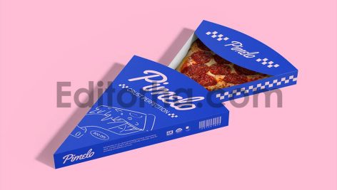 Pizza Slice Box Mockup4