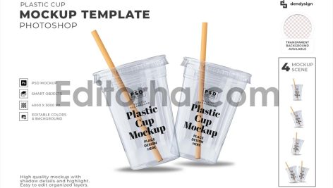 Plastic Cup Mockup Template1