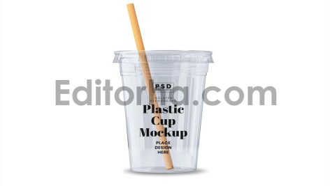 Plastic Cup Mockup Template3