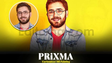 دانلود اکشن فتوشاپ کارتونی و رنگ روغن حرفه ای Prixma Cartoonizer Oil Paint