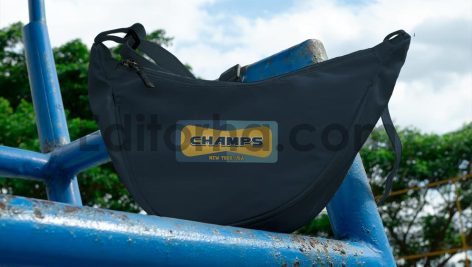 Realistic Waist Bag Mockup in Umpire Chair4