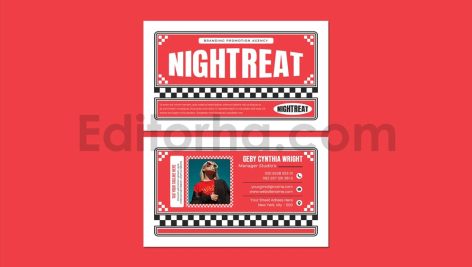 Red Business Card